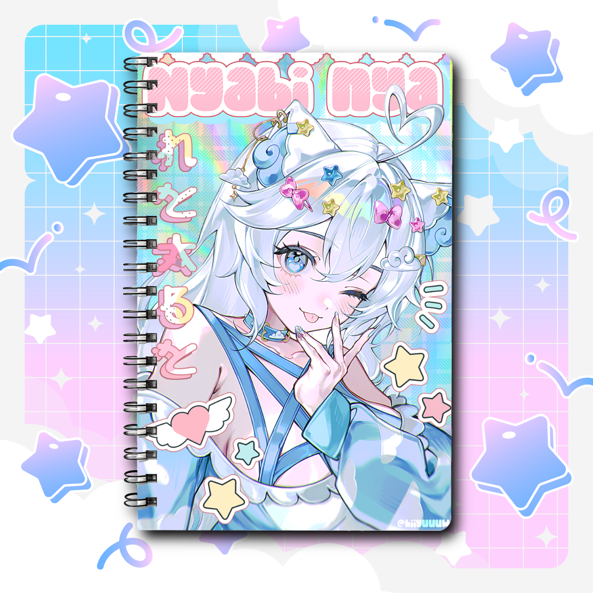 PREORDER Nyabi Nya Holographic Notebooks(B5)